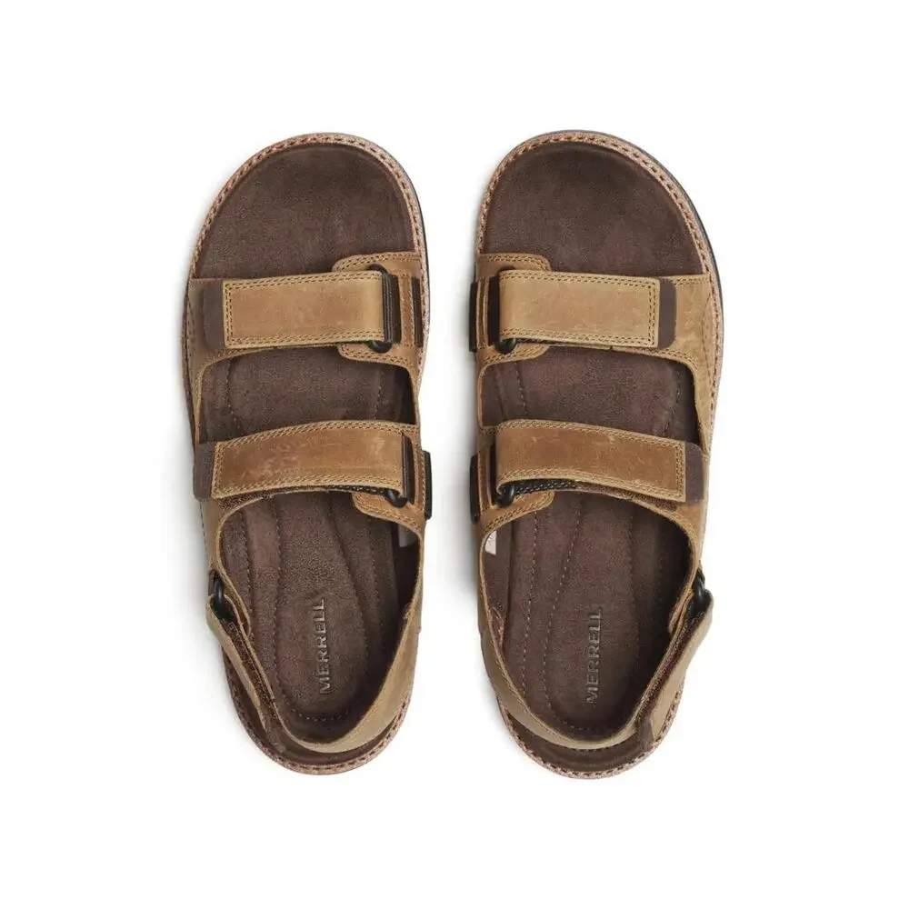 Merrell Cove J00003392 Sandals Mens US 12 Brown Leather Adjustable Strap SHOP698